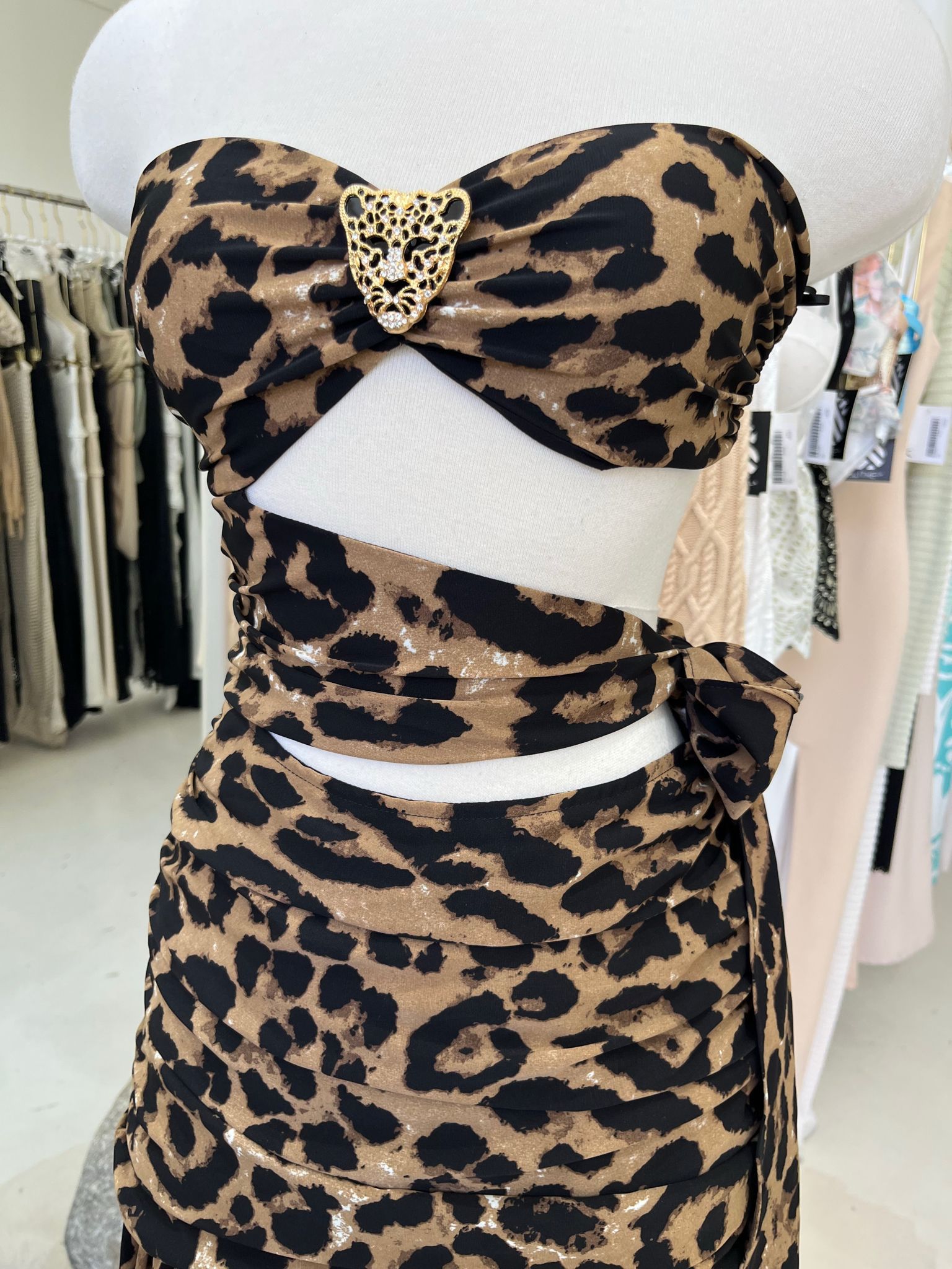 Leopard maxi dress