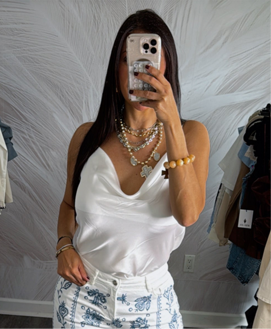 SATIN TOP
