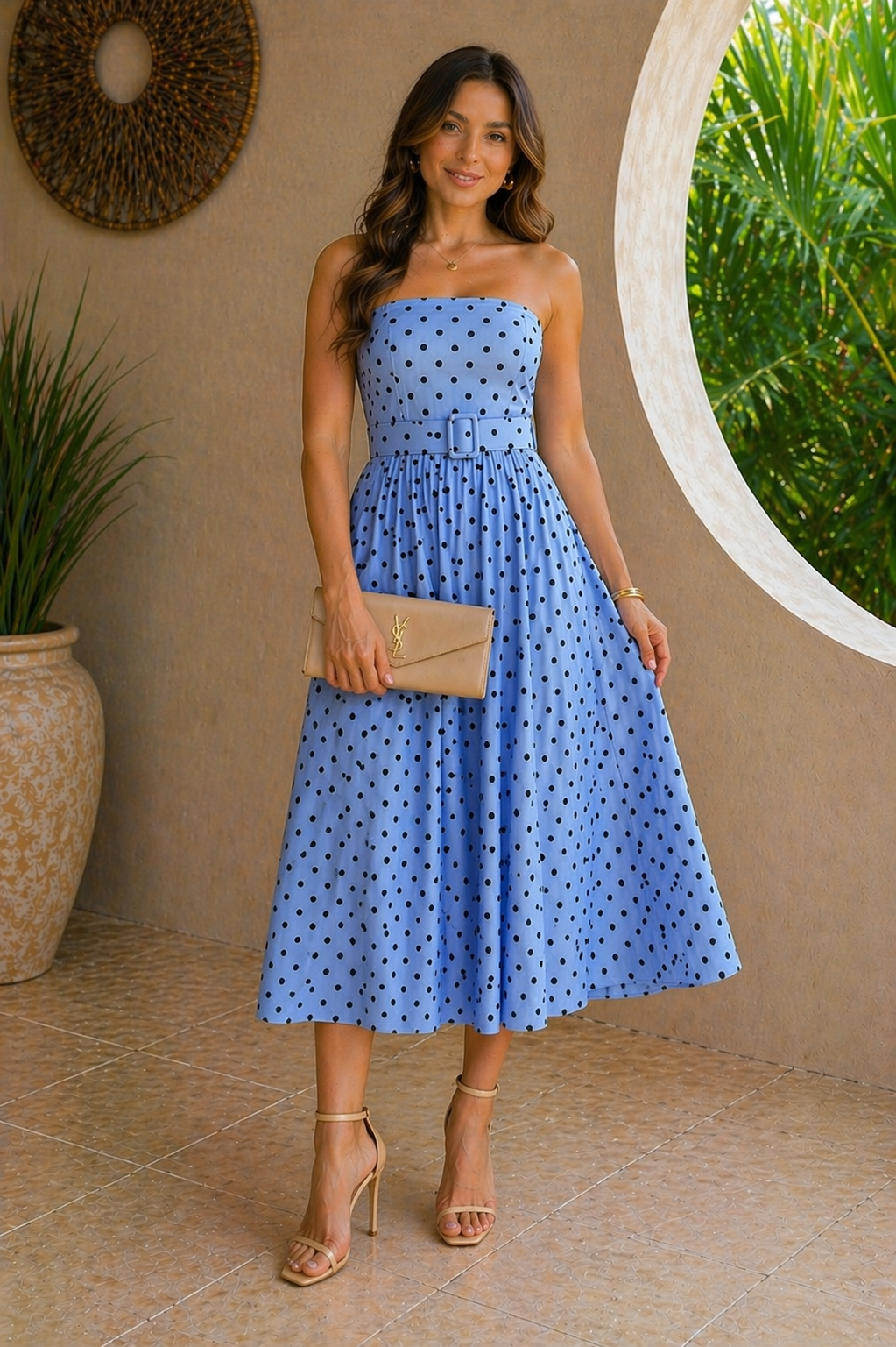ALESSIA POLKA DRESS