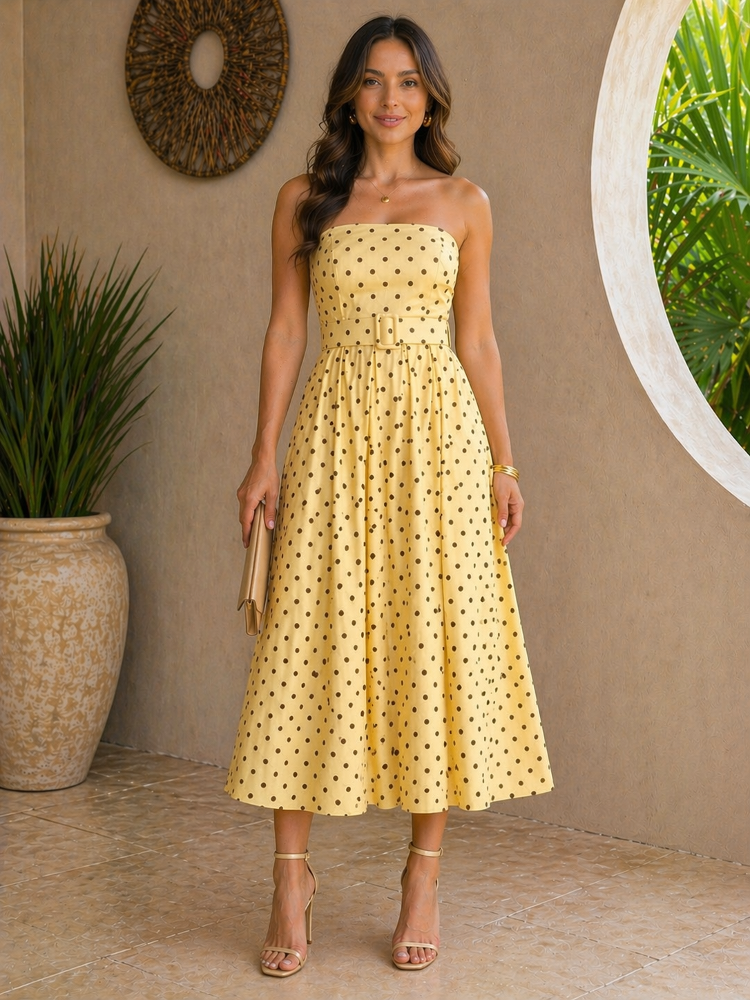 ALESSIA POLKA DRESS