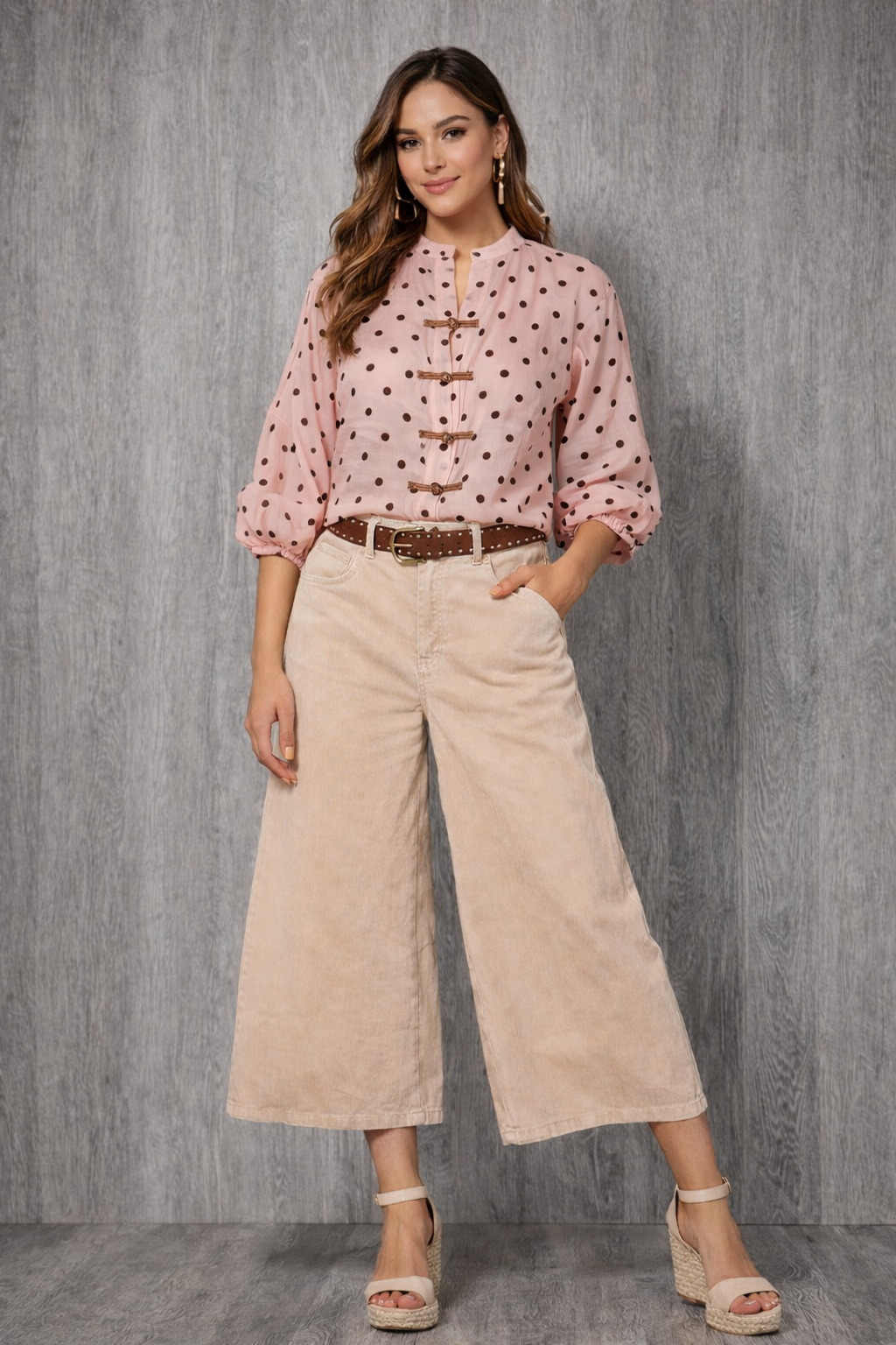 POLKA ROMANCE BLOUSE