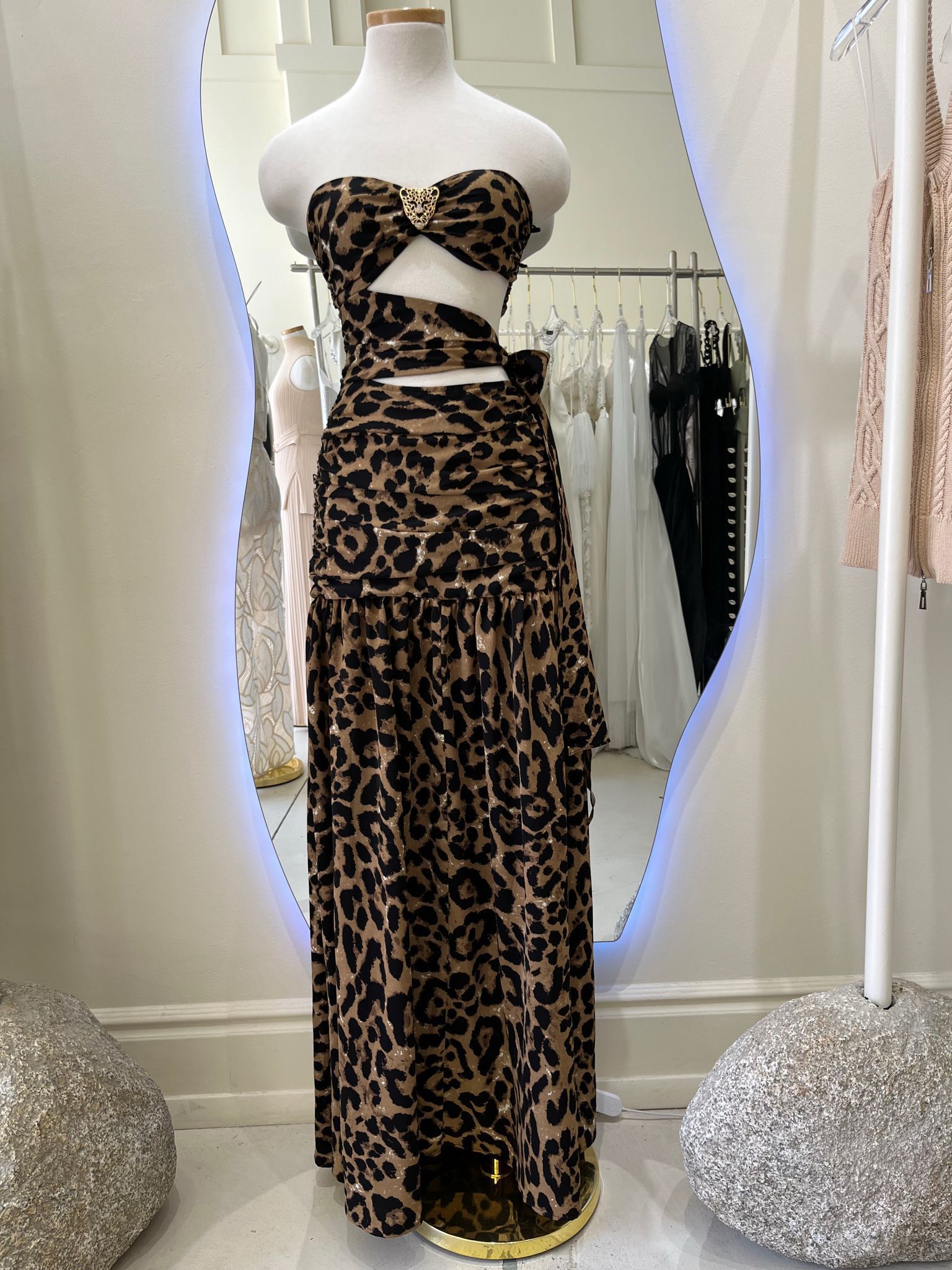 Leopard maxi dress