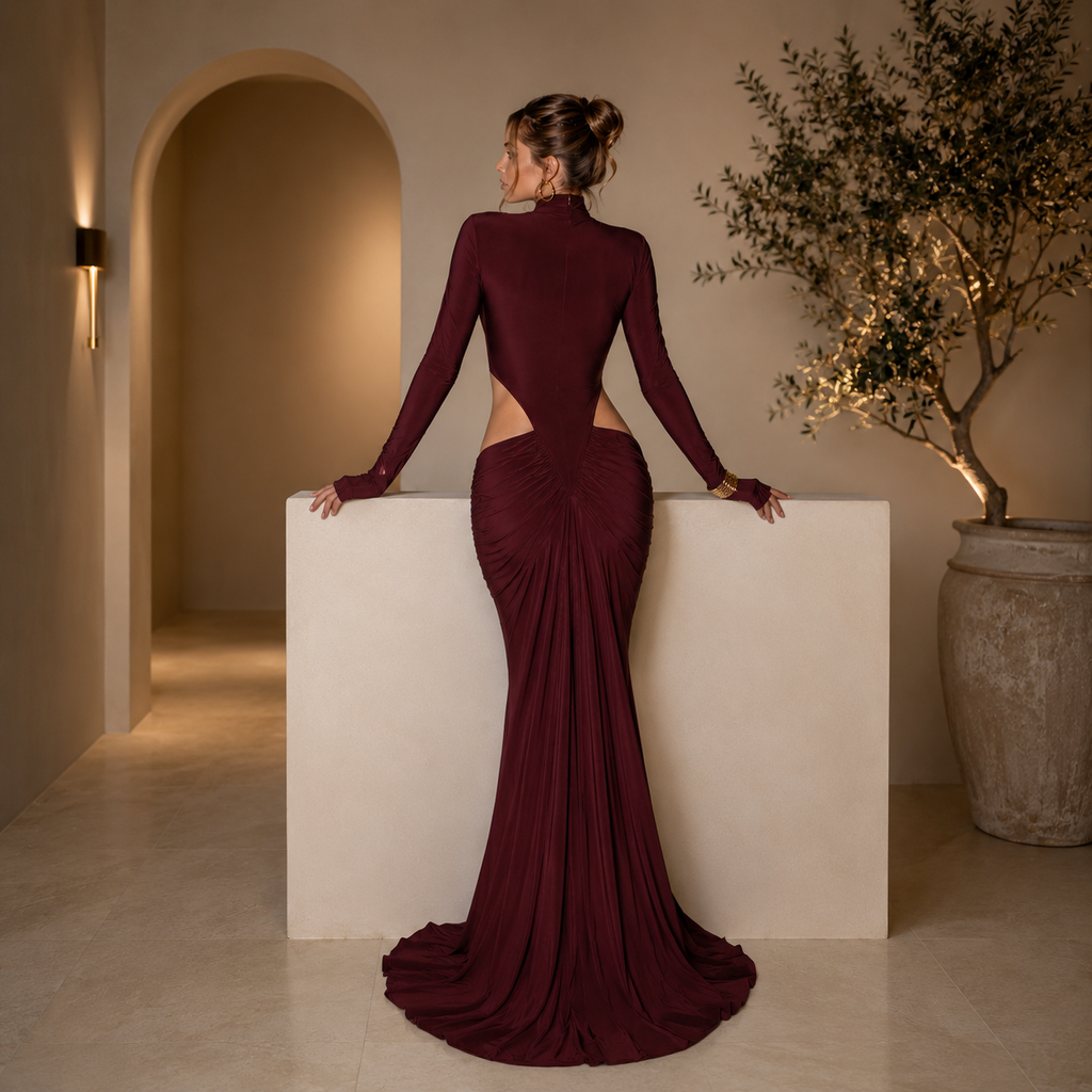 SIENNA WINE GOWN