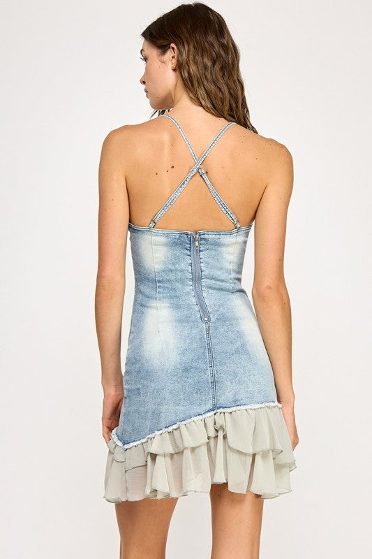 Blumarine denim minidress